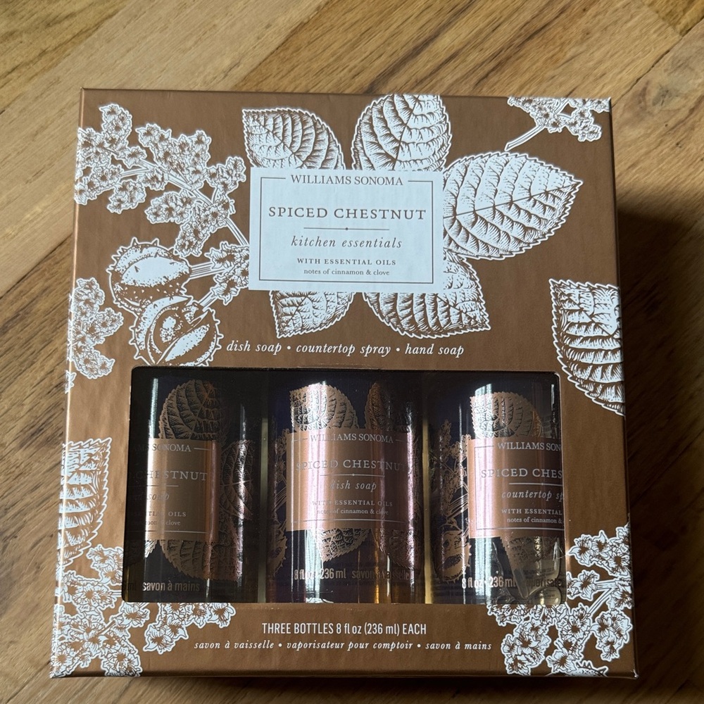 Williams Sonoma Spiced Chestnut Bath & Body Set - Brown